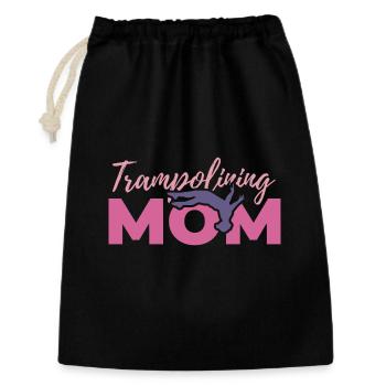Trampoline jumper mother - Gift Bag 30 x 45 cm - black - Front