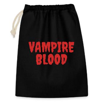 Vampire Blood Horror Typographie Design - Sac cadeau 30 x 45 cm - noir - Devant