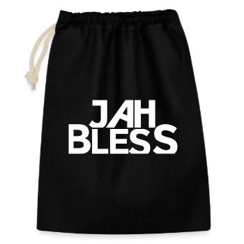 Jah Bless Block Font Design - Gift Bag 30 x 45 cm - black - Front