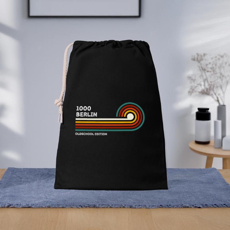 Berlin Chemise Rétro Code Postal 1000 Code Postal Souvenir Sac cadeau 30 x 45 cm