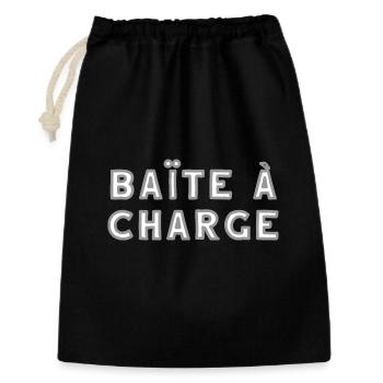 vendeen baite a charge - Sac cadeau 30 x 45 cm - noir - Devant