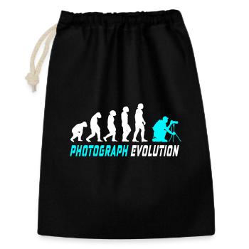 Photographe Evolution - Sac cadeau 30 x 45 cm - noir - Devant