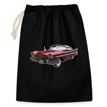 Vintage Dream Car ohne Text - Geschenkbeutel aus Baumwolle (30 x 45 cm) - Schwarz - Vorne