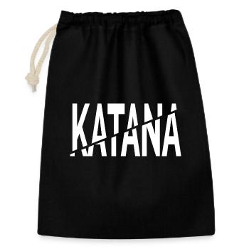 Coupe Katana - Sac cadeau 30 x 45 cm - noir - Devant