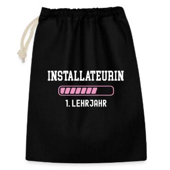 Plumber training 1 year of apprenticeship first year - Gift Bag 30 x 45 cm - black - Front