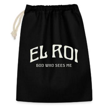 EL ROI Dieu qui me voit. - Sac cadeau 30 x 45 cm - noir - Devant