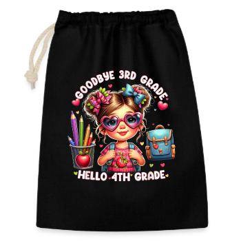 Goodbye 3rd Grade Hello 4th - Gift Bag 30 x 45 cm - black - Front