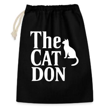The Cat Don Mafia Style Typography - Gift Bag 30 x 45 cm - black - Front