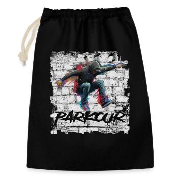 Parkour - Gift Bag 30 x 45 cm - black - Front