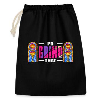 Art du vitrail Artiste du vitrail - Sac cadeau 30 x 45 cm - noir - Devant
