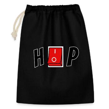 Hip Hop - Geschenkbeutel aus Baumwolle (30 x 45 cm) - Schwarz - Vorne