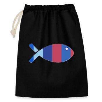FISH - Gift Bag 30 x 45 cm - black - Front
