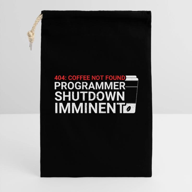 Aus Kaffee Code generieren Programmierer Geschenkbeutel aus Baumwolle (30 x 45 cm)
