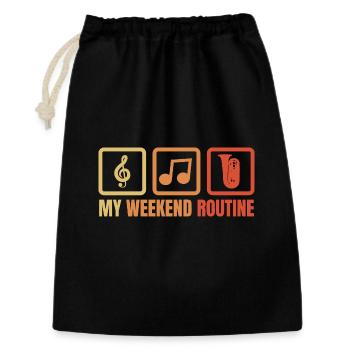 Tuba Weekend - Gift Bag 30 x 45 cm - black - Front