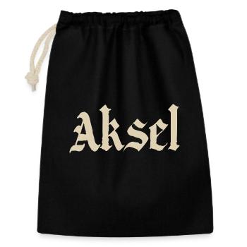 Aksel Fraktur Font - Gift Bag 30 x 45 cm - black - Front