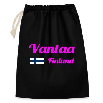 Vantaa Finnland Drucken - Geschenkbeutel aus Baumwolle (30 x 45 cm) - Schwarz - Vorne