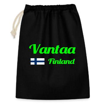 Vantaa Finnland Drucken - Geschenkbeutel aus Baumwolle (30 x 45 cm) - Schwarz - Vorne