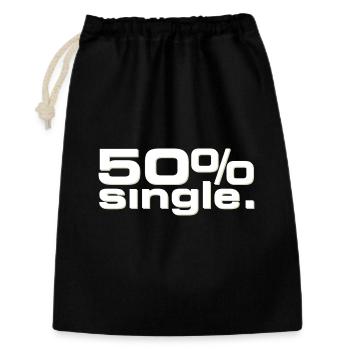 50% Single - Gift Bag 30 x 45 cm - black - Front