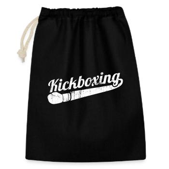 Kickboxing amusant - Sac cadeau 30 x 45 cm - noir - Devant