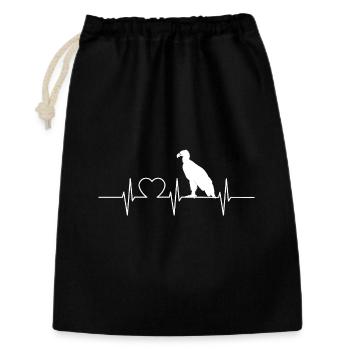 Vautour - Sac cadeau 30 x 45 cm - noir - Devant