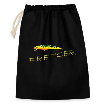 Firetiger - Geschenkbeutel aus Baumwolle (30 x 45 cm) - Schwarz - Vorne