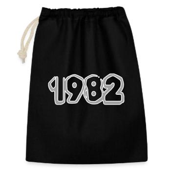 Year 1982 - Gift Bag 30 x 45 cm - black - Front