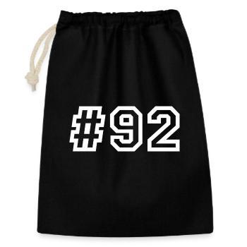 1992 Hashtag 92 - Gift Bag 30 x 45 cm - black - Front