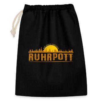 Silhouette de Ruhrpott - Sac cadeau 30 x 45 cm - noir - Devant