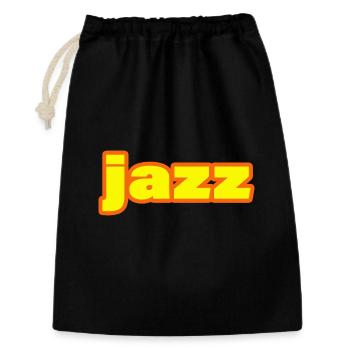 JAZZ - Geschenkbeutel aus Baumwolle (30 x 45 cm) - Schwarz - Vorne