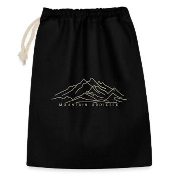 Mountain addicted - Gift Bag 30 x 45 cm - black - Front