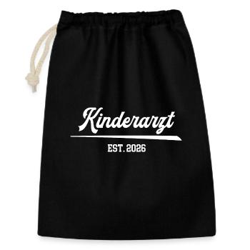 Médecin spécialiste en formation des études pédiatriques 2026 - Sac cadeau 30 x 45 cm - noir - Devant