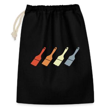 Painting Brush - Gift Bag 30 x 45 cm - black - Front