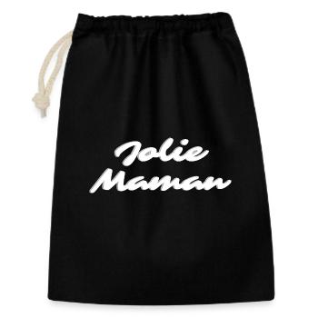 Pretty White Mom - Gift Bag 30 x 45 cm - black - Front