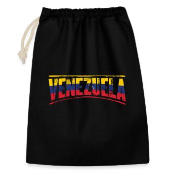 Venezuela in Tricolor Font - Gift Bag 30 x 45 cm - black - Front