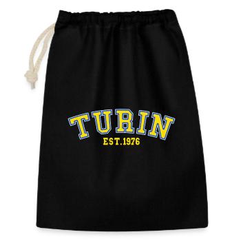 Turin gegründet 1976 - Geschenkbeutel aus Baumwolle (30 x 45 cm) - Schwarz - Vorne