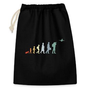 Airplane Observer Evolution - Gift Bag 30 x 45 cm - black - Front