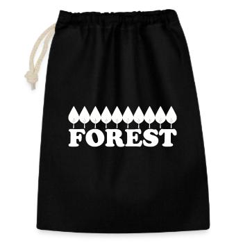 Forest - Gift Bag 30 x 45 cm - black - Front