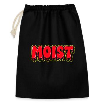 Moist Fat Font Wordmark - Gift Bag 30 x 45 cm - black - Front