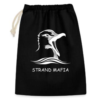 Strand Mafia - Geschenkbeutel aus Baumwolle (30 x 45 cm) - Schwarz - Vorne