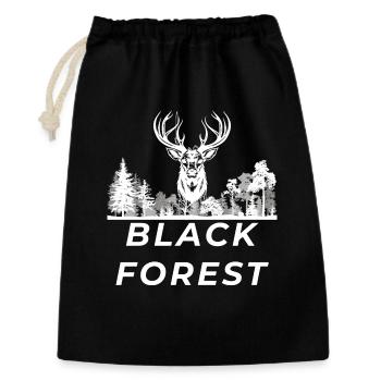 Black Forest - Geschenkbeutel aus Baumwolle (30 x 45 cm) - Schwarz - Vorne