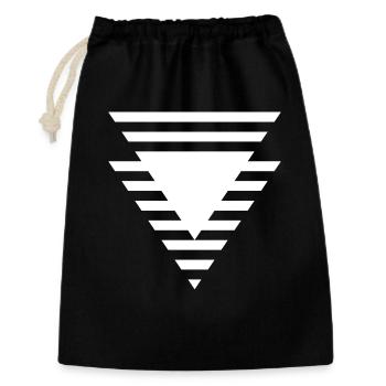 Stepped Triangular Prism - Gift Bag 30 x 45 cm - black - Front