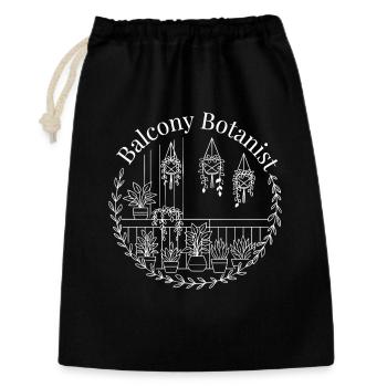 Botaniste de balcon - Sac cadeau 30 x 45 cm - noir - Devant