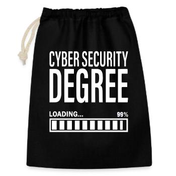 Cybersecurity Student Engineer Cyber Security - Gift Bag 30 x 45 cm - black - Front