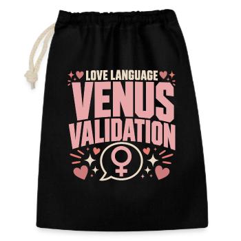 Venus-zeichen Venus-astrologie - Geschenkbeutel aus Baumwolle (30 x 45 cm) - Schwarz - Vorne