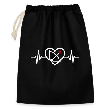 Archery Heart Archer Arrow Sport - Gift Bag 30 x 45 cm - black - Front