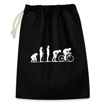 Life in motion to become a racing cyclist - Gift Bag 30 x 45 cm - black - Front