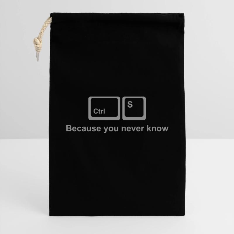 Ctrl S Shirt – Save It Nerd Humor for Developers Gift Bag 30 x 45 cm