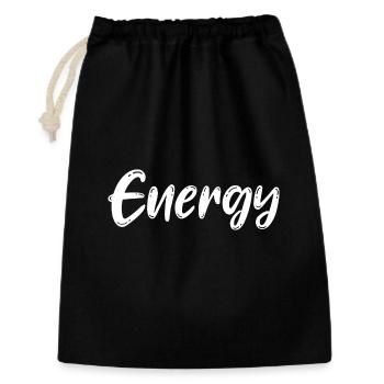 Energy: Positive, in a good mood - Gift Bag 30 x 45 cm - black - Front