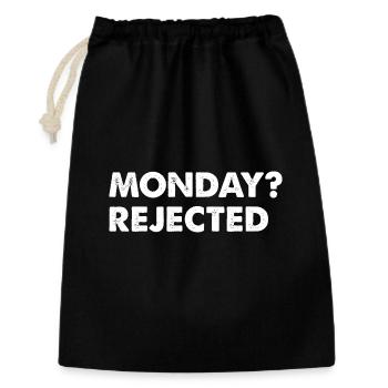 Monday? Rejected - Gift Bag 30 x 45 cm - black - Front