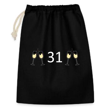 31e anniversaire 31 ans anniversaire 31 ans compte l31 - Sac cadeau 30 x 45 cm - noir - Devant